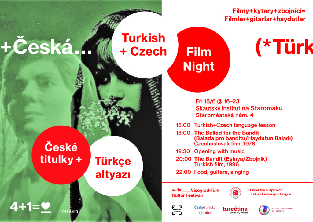 Prag’da Ücretsiz Türk – Çek Film Gecesi, 15.6.2018